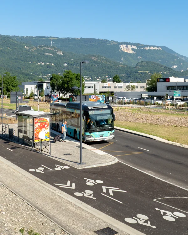 aménagement mobilité Grenoble photo drone